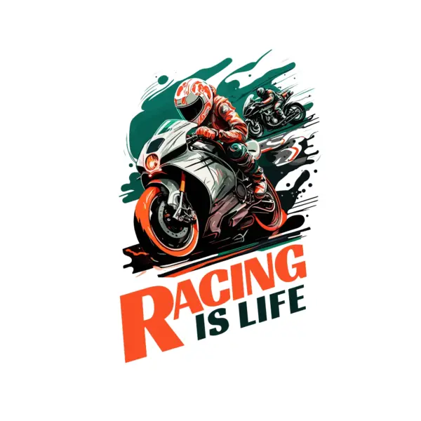 Racing motorcycles competing design