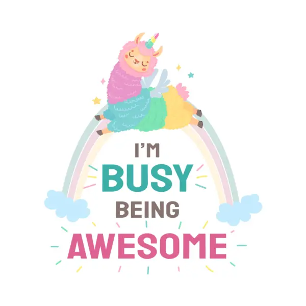 Flame of different colors jumping on a rainbow with a phrase design