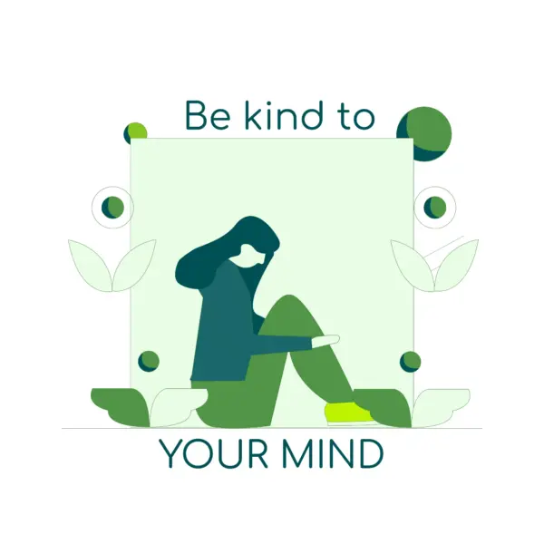 Woman with phrase about self-pity design