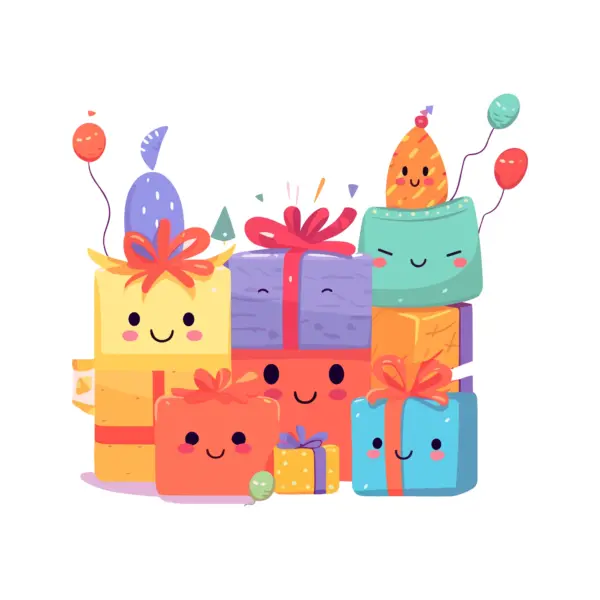 Birthday gifts with cute faces design