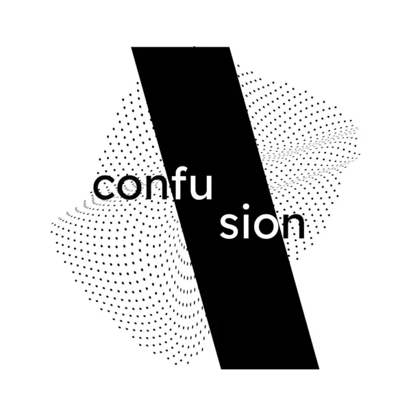 Word confusion with a dot pattern design