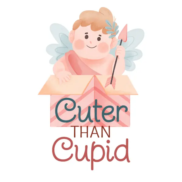 Cupid with an arrow inside a box design
