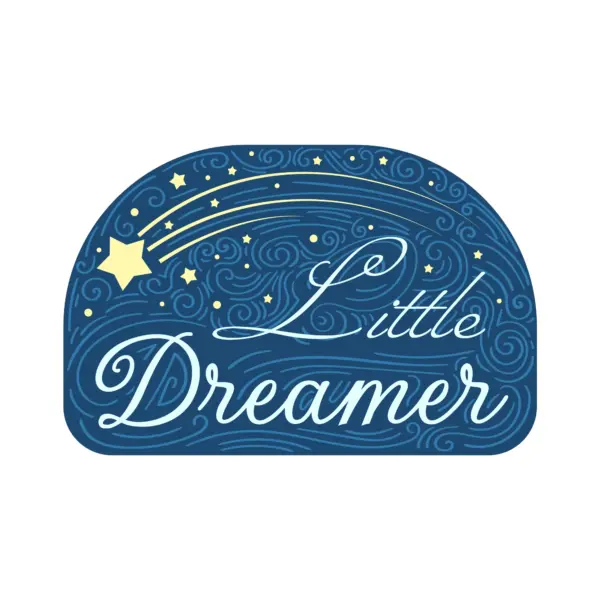 Starry night with phrase about dreams design