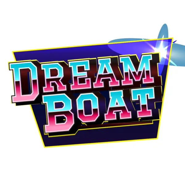 Capitalized phrase with fancy colors and details design