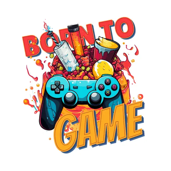 Video game controller with video game phrase design