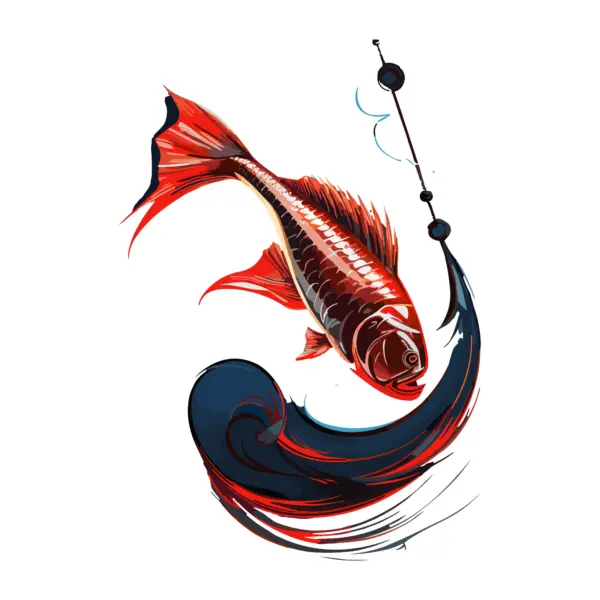 Fish swimming towards a ditch design