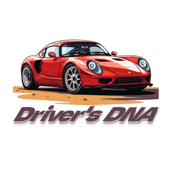 Luxury sports car with tagline design