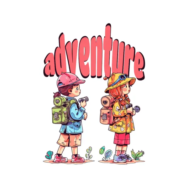 Girls in adventure clothing design