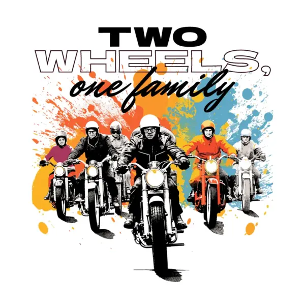 Group of bikers design