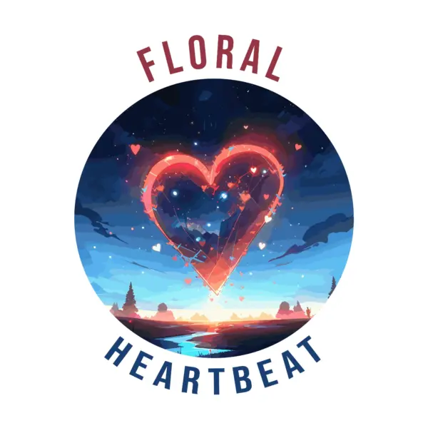 Radiant heart on a natural landscape design