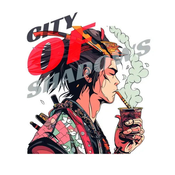 Japanese Samurai smoking design