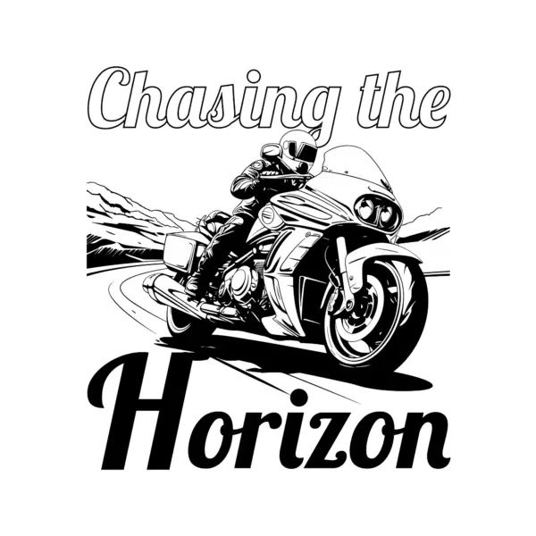 Motorcyclist with an adventure bike on the road design