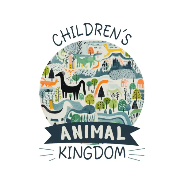 Animal kingdom in a geometric world design