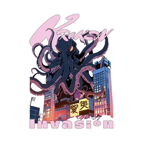Giant octopus mounted on buildings terrorises Japan design