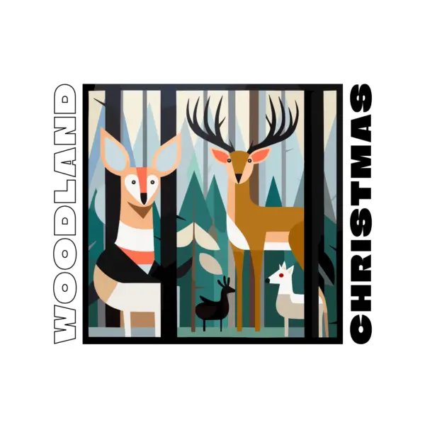 Friends of the forest at Christmas time design