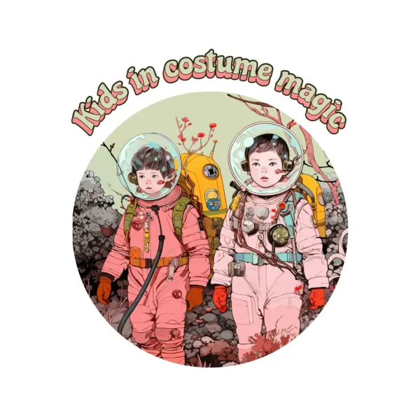 Children dressed as astronauts design