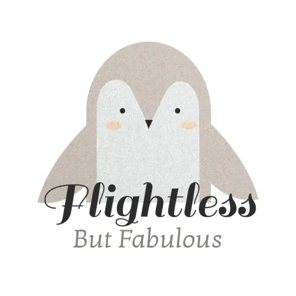 Cute penguin accompanied by a phrase design