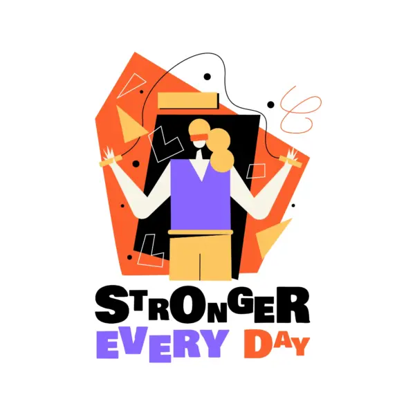 Girl doing sport with jump rope design