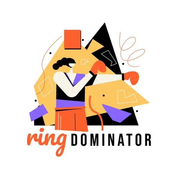 Boy training boxing design