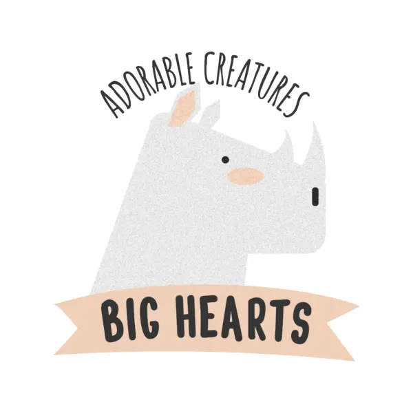 Blushing rhinoceros with a tender phrase design