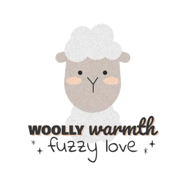 Blushing sheep with tender phrase design