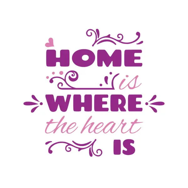 Love phrase accompanied by badges design