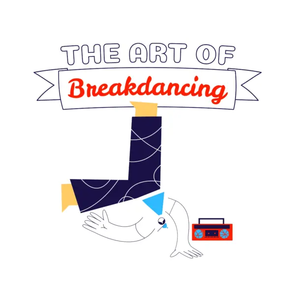 Head boy breakdancing design