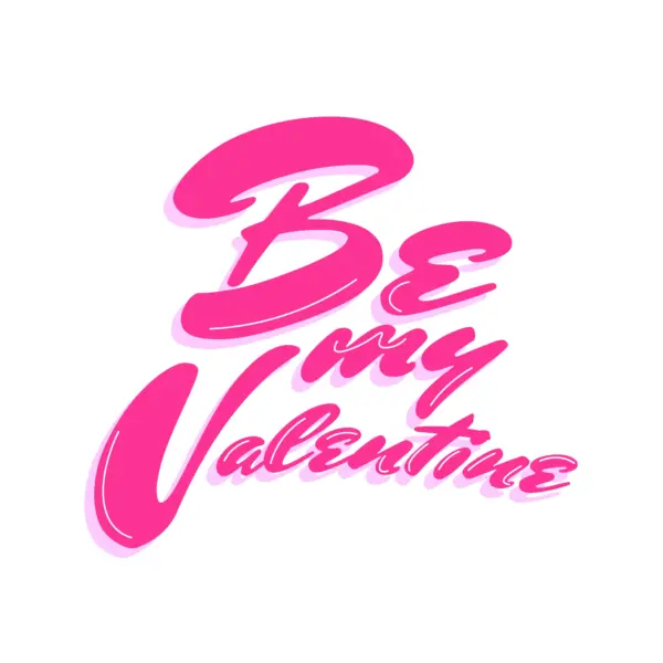 Valentine's day phrase design