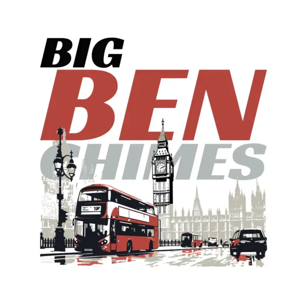 Iconic and traditional London double-decker buses design