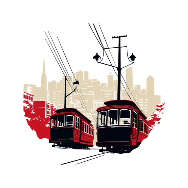 Iconic San Francisco railroads design