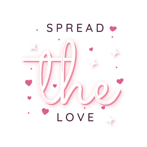 Love phrase in manuscript and sans serif design