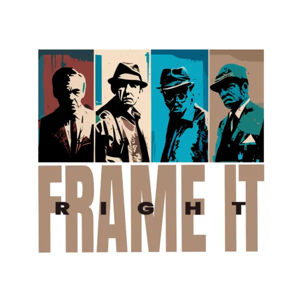 Iconic urban figures stencil painting design