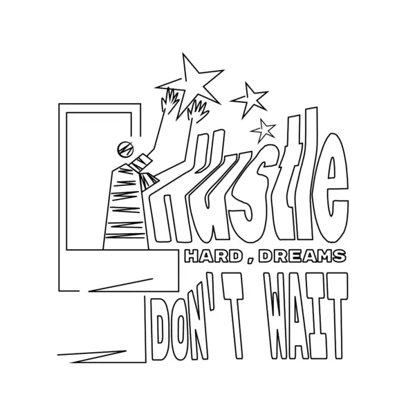 Person raising a star and decorating their dreams design