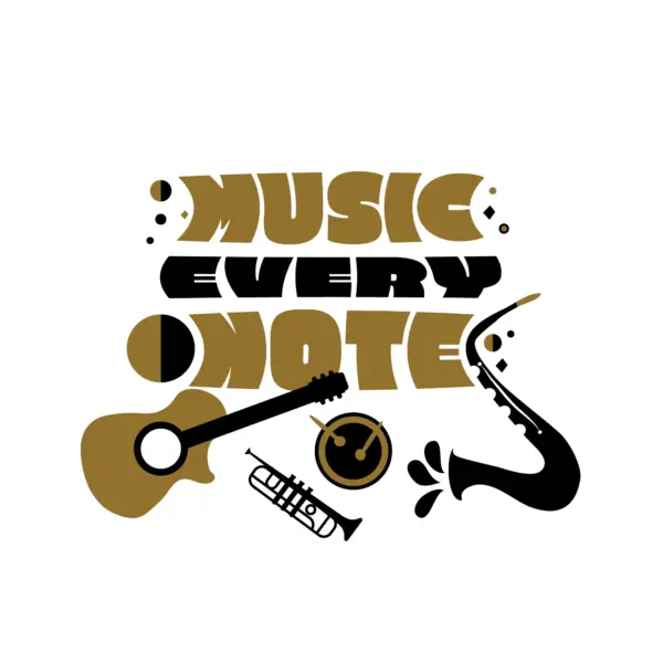 Musical phrase accompanied by strings and air instruments design