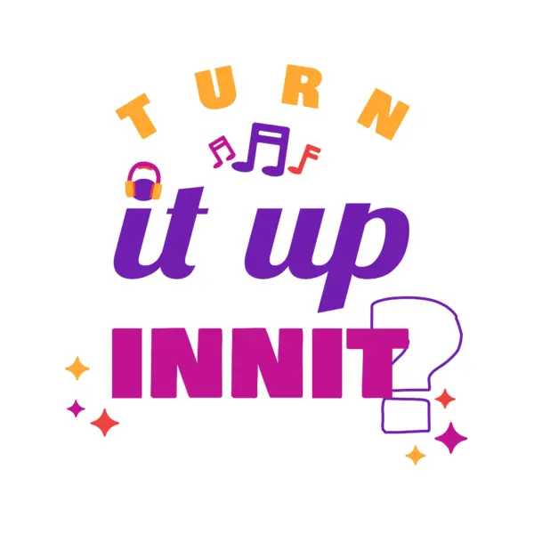 Musical phrase with musical ornaments and a variety of colors design