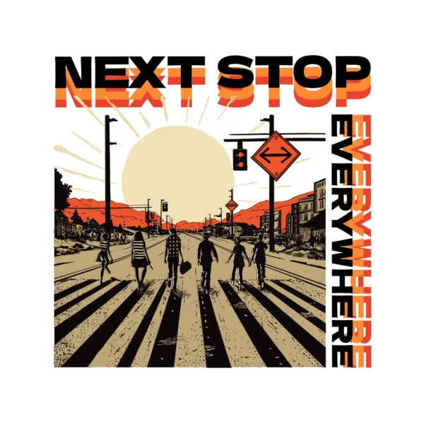 Pedestrian crossing lines design