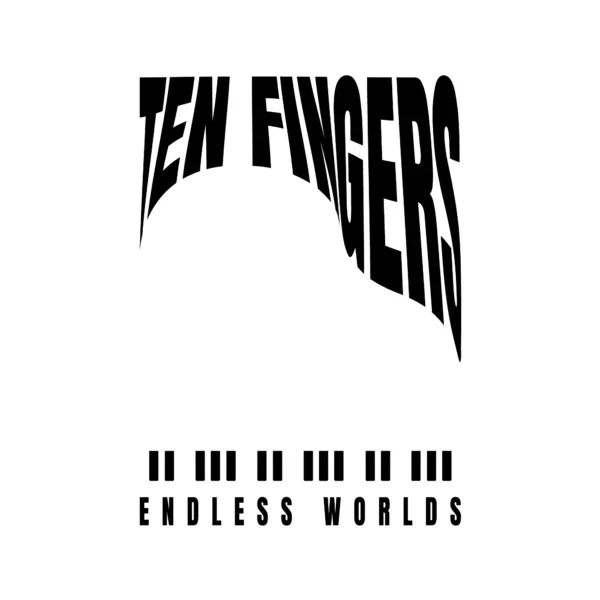 Musical phrase making the silhouette of a piano design