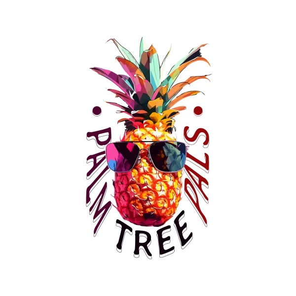 Pineapple summer with sunglasses design