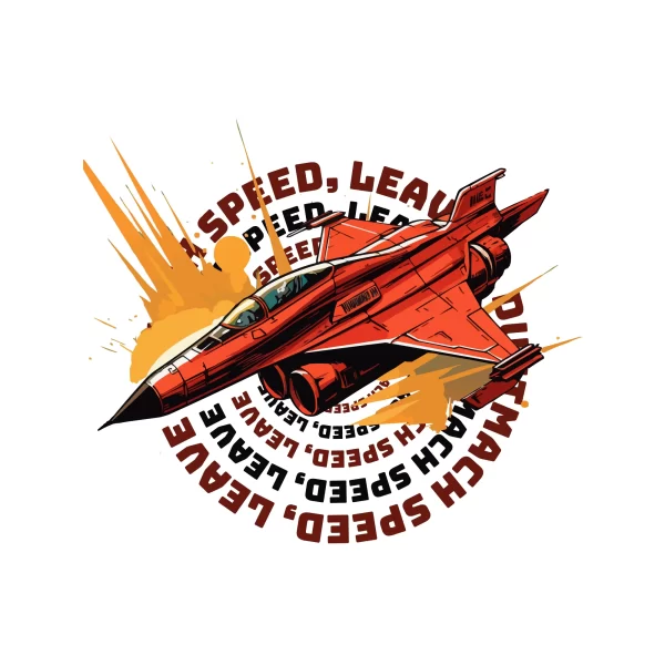 Super jet breaking the sound bar with texts looped in the background design