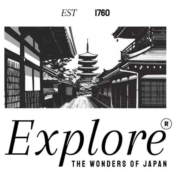 Japanese traditional buildings photo with exploration design
