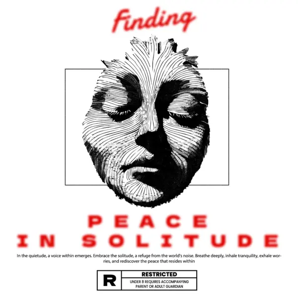 Lamentation mask with lonely phrase design