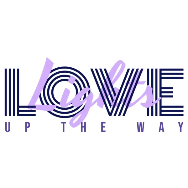 Love phrase in display font with handwritten text design