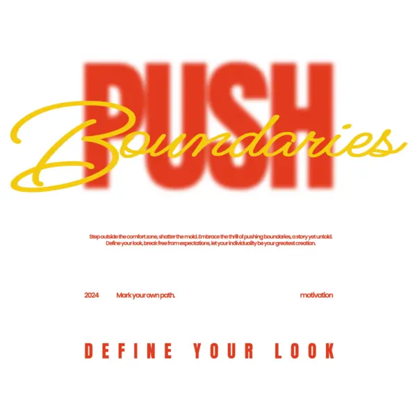 Motivational phrase in sans serif and handwritten with blur effect design