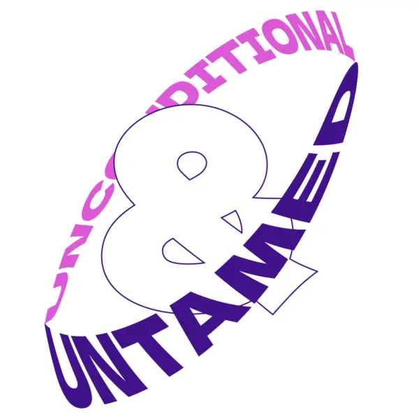 Phrase the infinite loop in pink and purple design