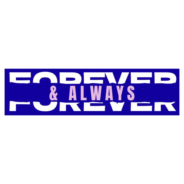 Streetwear phrase divided into two with a central word design