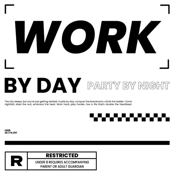 Streetwear phrase in sans serif design