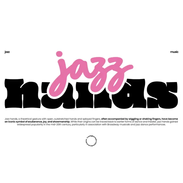 Jazz in black and pink color design