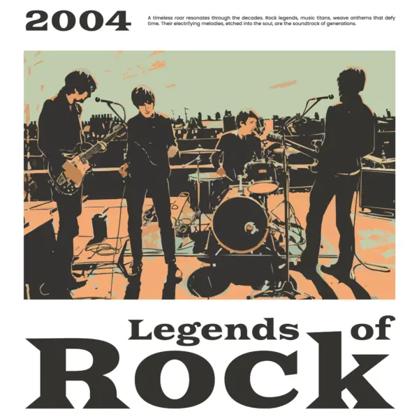 Legendary rock band playing on the rooftops of United Kingdom design