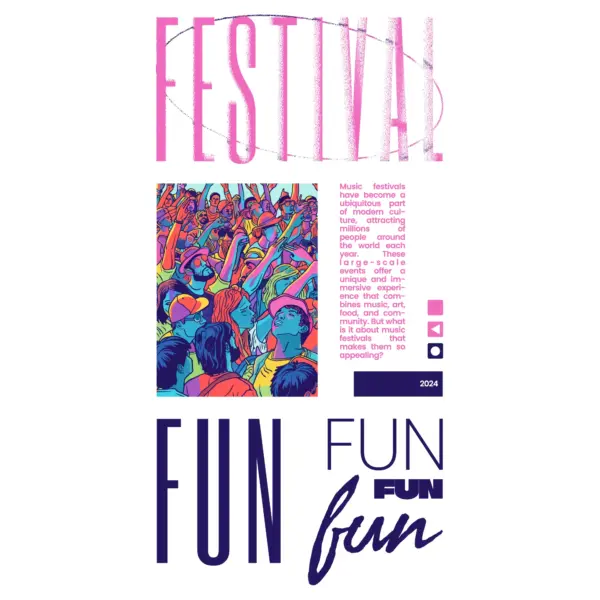 People celebrating at a concert design