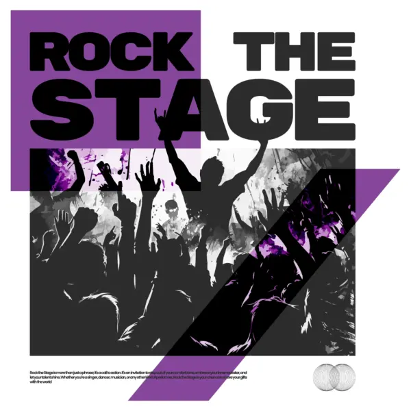 People celebrating at a rock concert design